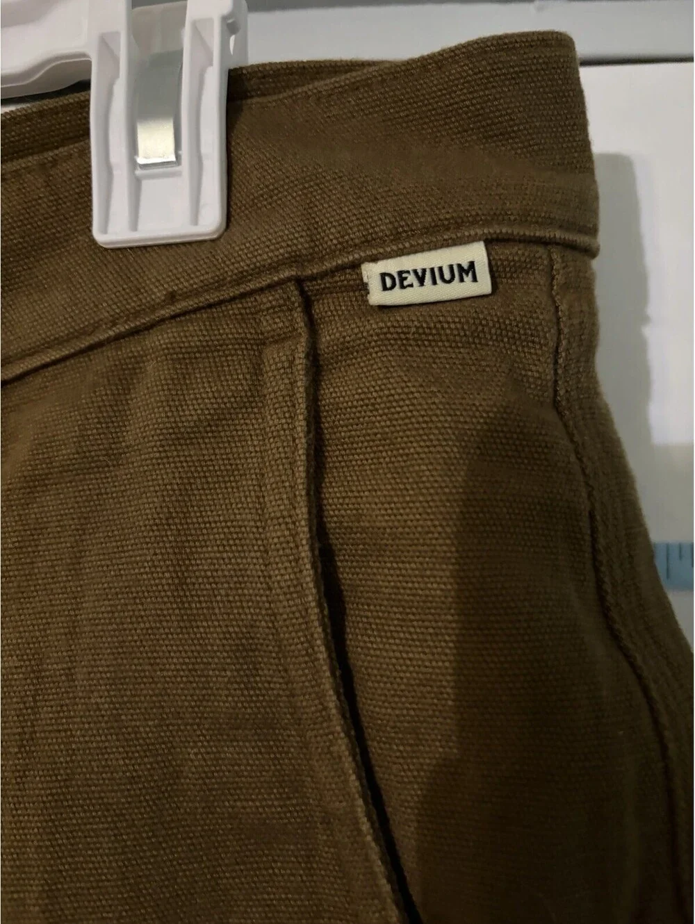 Devium Small Batch Originals Canvas Work Shorts Brown Sz 32 USA Made